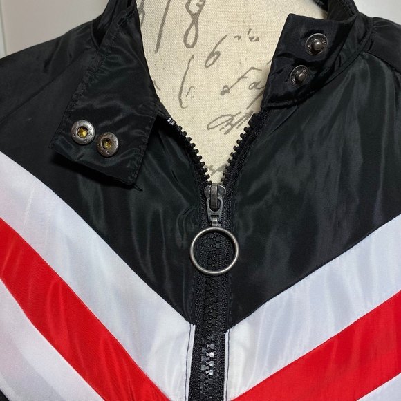 Lili Sport Windbreaker Jacket Size 3X Black Red White - Picture 3 of 9